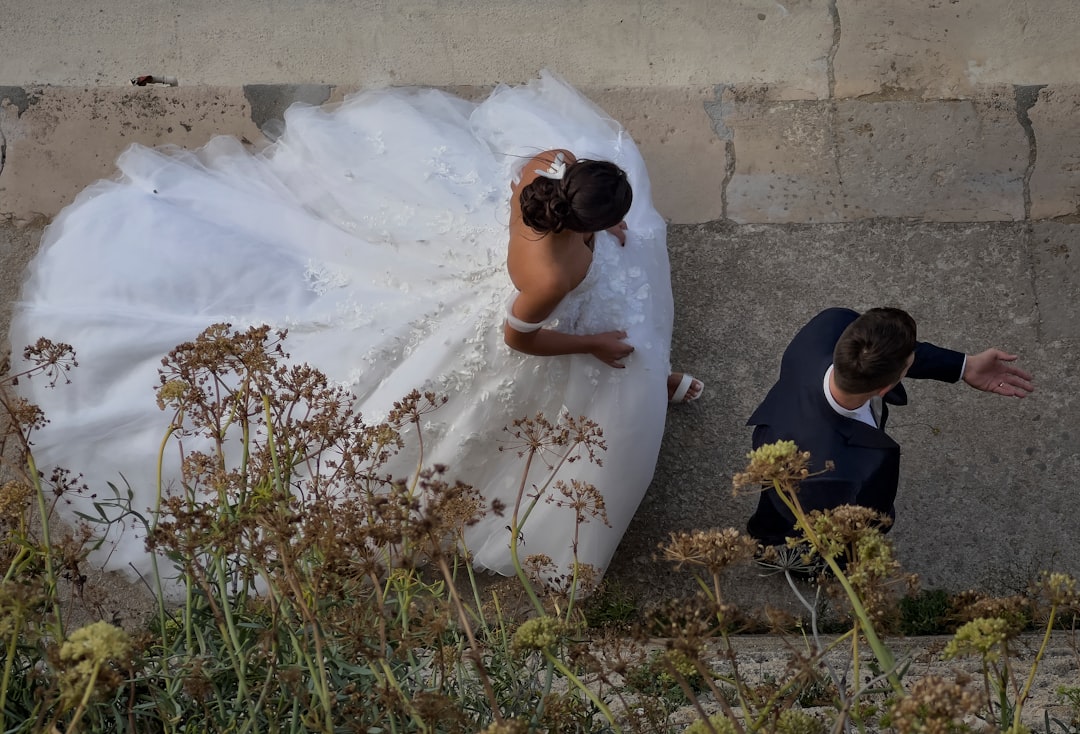 Photo Winter wedding dress